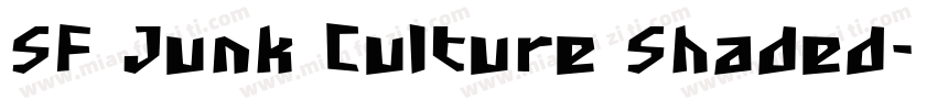 SF Junk Culture Shaded字体转换